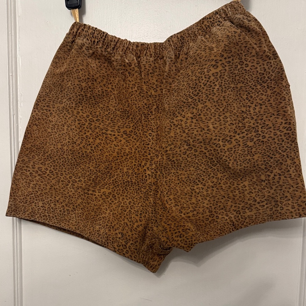 Wilson Brown Leopard Print High Waist Shorts
